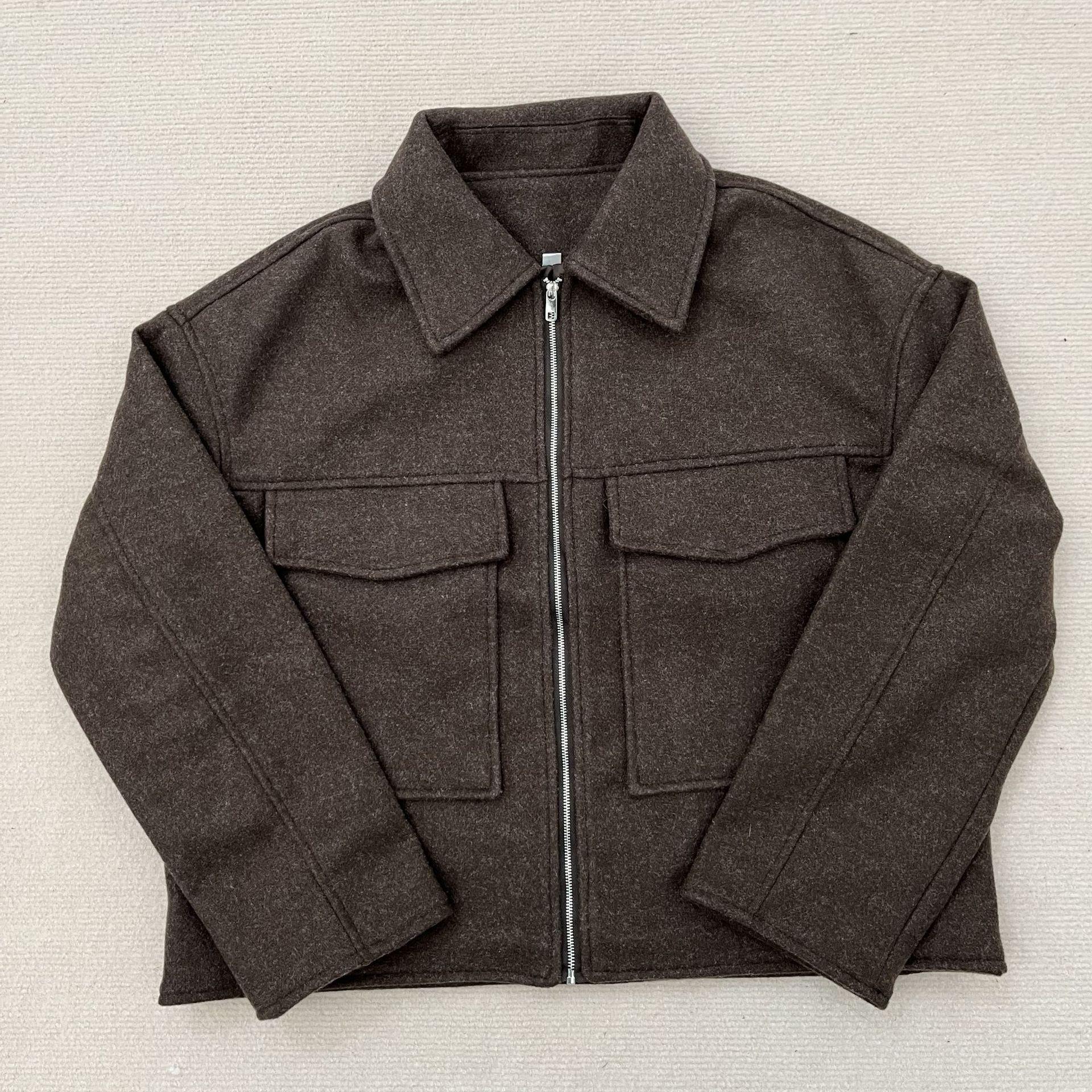 2024 Women s Autumn/Winter Casual Loose Woolen Coat with Turn-Down Collar and Large Pocket Zipper Medium
2024 Women s Autumn/Winter Casual Loose Woolen Coat with Turn-Down Collar and Large Pocket Zipper Medium