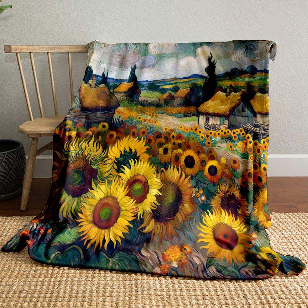 Sunflowers in Van Gogh Style Print Warm Comfortable Blanket Home Travel Camping for Adults and Kids Luxury Gifts Multi-Size 75x90cm
Sunflowers in Van Gogh Style Print Warm Comfortable Blanket Home Travel Camping for Adults and Kids Luxury Gifts Multi-Size 75x90cm