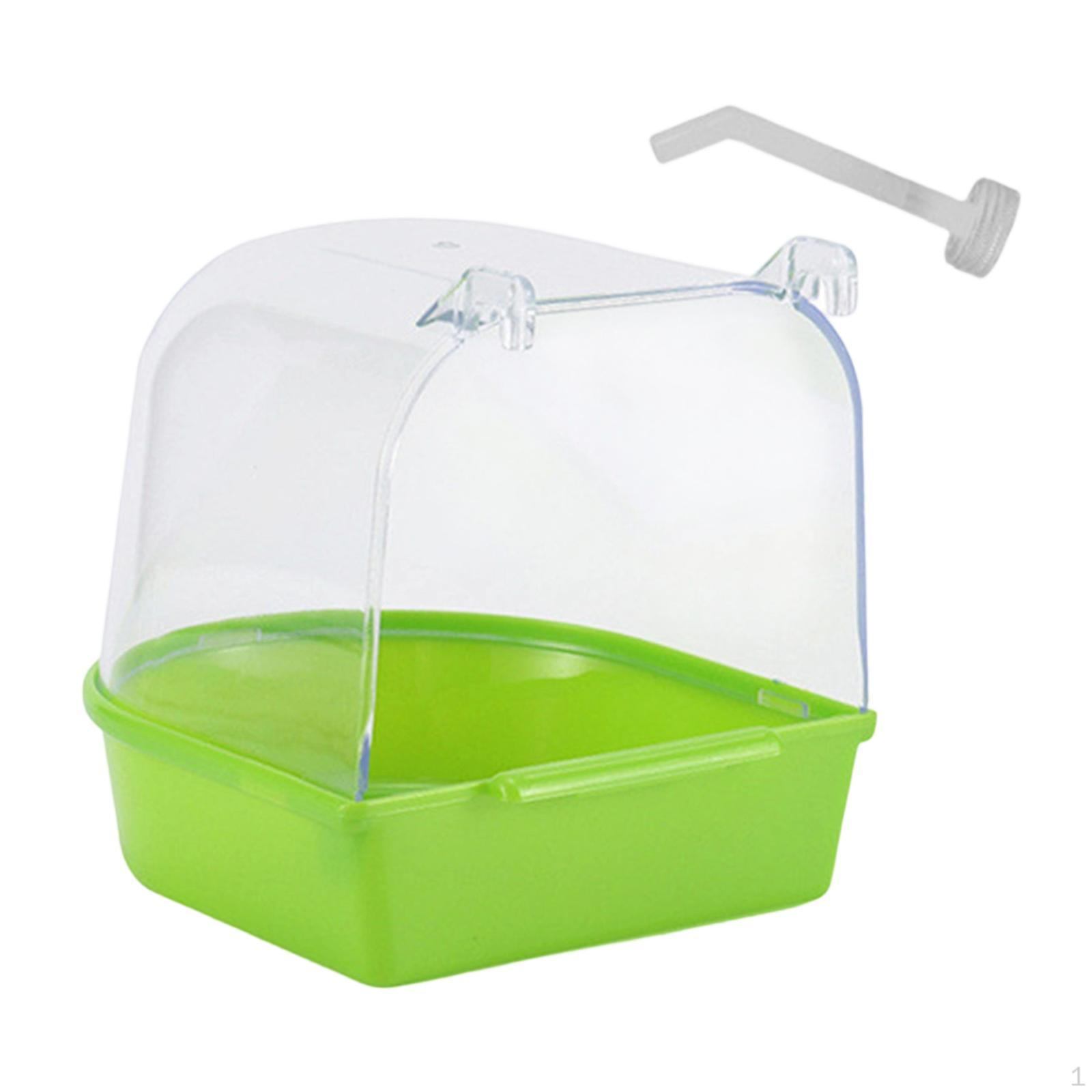 Bird Bath Box Cage Accessory Versatile Parrot Bowl Hanging Bathtub for Canary Budgie зелений
Bird Bath Box Cage Accessory Versatile Parrot Bowl Hanging Bathtub for Canary Budgie зелений