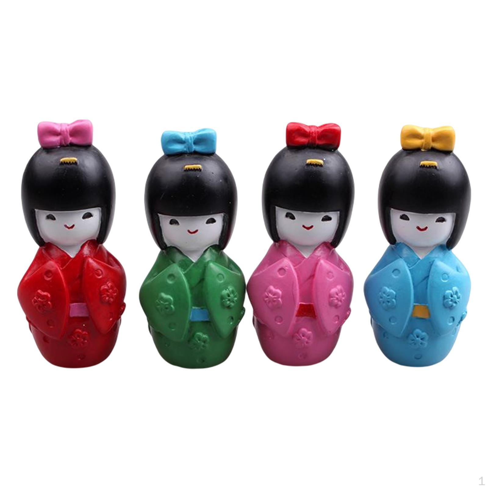 4 Pieces Novelty Japanese Doll Decorative Resin Figurine Wedding Gift for Micro Landscape
4 Pieces Novelty Japanese Doll Decorative Resin Figurine Wedding Gift for Micro Landscape