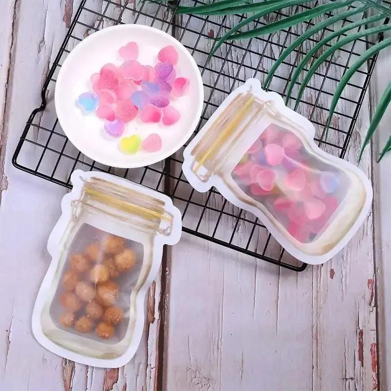 1set Household Food Preservation Sealing Bags Mason Bottle Shaped Self Sealing Bag For Preservation Moisture-proof and Portable
1set Household Food Preservation Sealing Bags Mason Bottle Shaped Self Sealing Bag For Preservation Moisture-proof and Portable