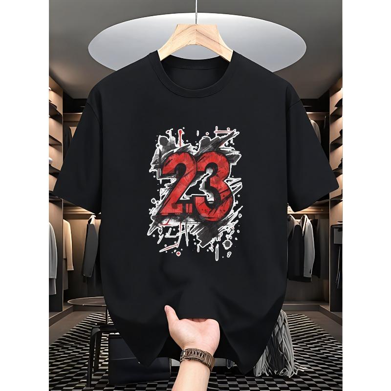 Men s T-shirt- No.23 Pattern Printed , Daily Casual, Bold Round Neck Design Print, Short Sleeved Street Style, Men s Sports T-shirt, Sports T-shirt 4XL чорний
Men s T-shirt- No.23 Pattern Printed , Daily Casual, Bold Round Neck Design Print, Short Sleeved Street Style, Men s Sports T-shirt, Sports T-shirt 4XL чорний