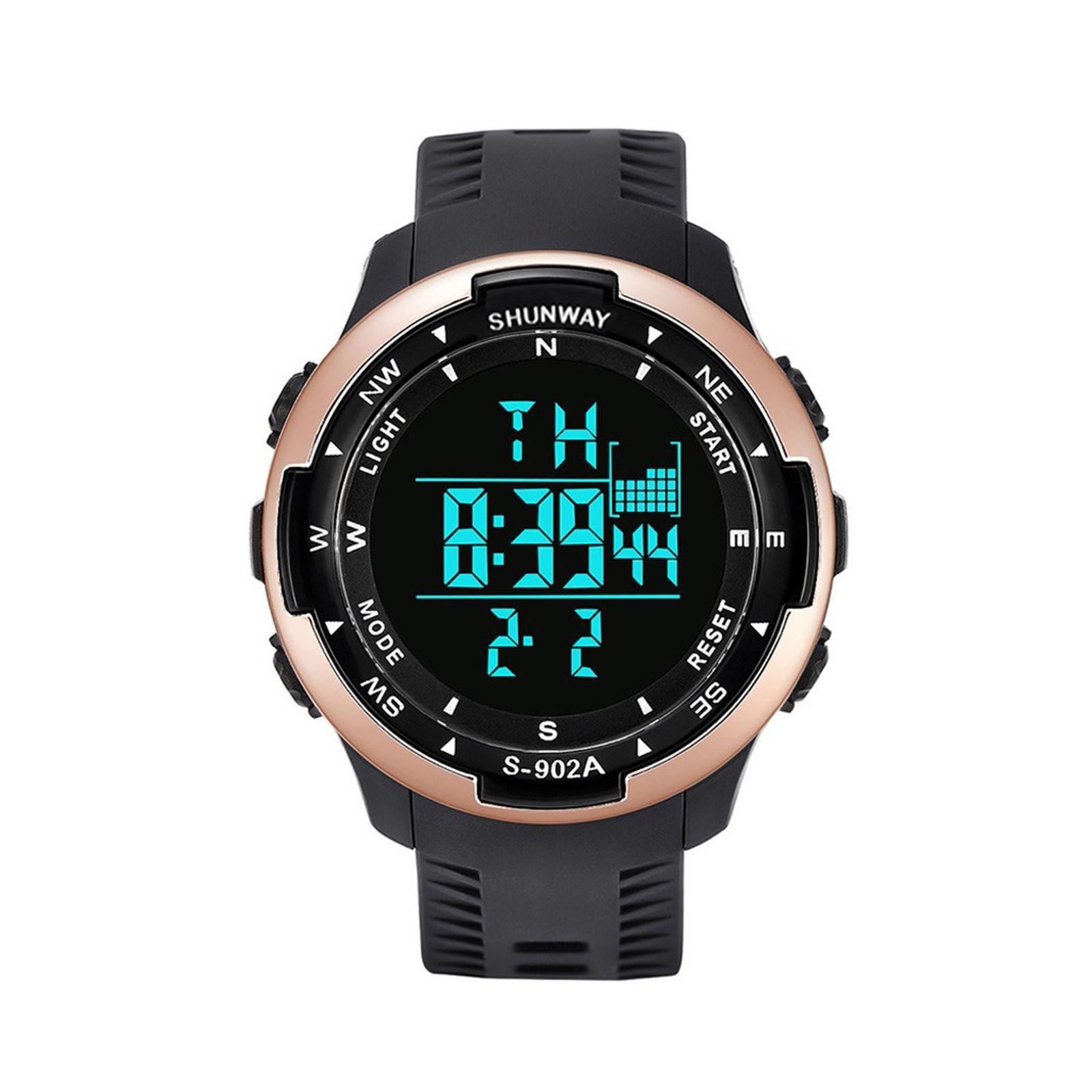 SHUNWAY Outdoor Sports Digital Watch Waterproof Multifunctional Stopwatch Alarm Calendar Compass Display for Men One Size
SHUNWAY Outdoor Sports Digital Watch Waterproof Multifunctional Stopwatch Alarm Calendar Compass Display for Men One Size