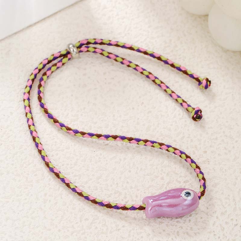 Bohemian Colorful Woven String Fish Anklet Bracelets for Women Men Fashion Handmade Rope Adjustable Hand Rope Zircon Gifts фиолетовый
Bohemian Colorful Woven String Fish Anklet Bracelets for Women Men Fashion Handmade Rope Adjustable Hand Rope Zircon Gifts фиолетовый