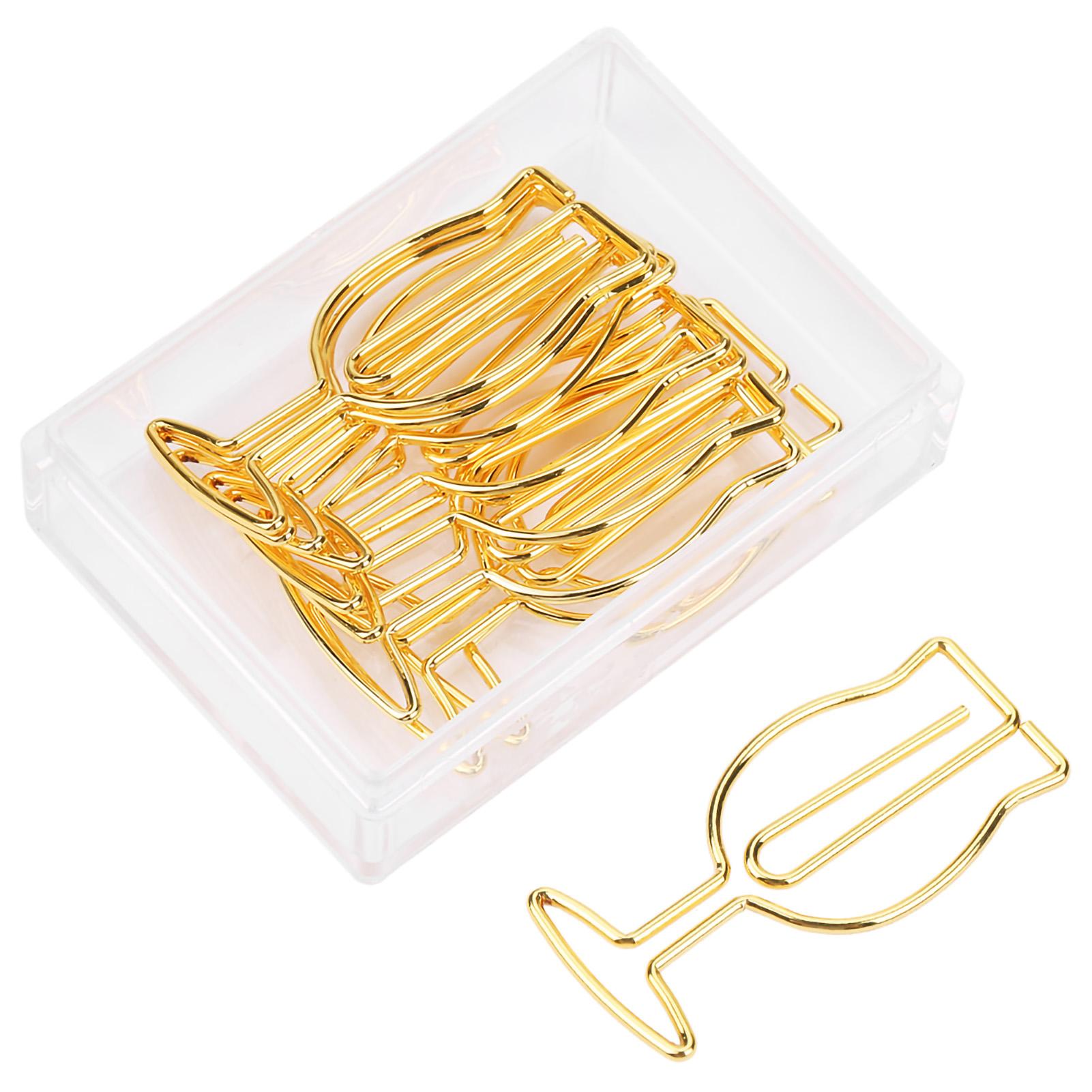 10pcs Gold Electroplating Metal Goblet Shaped Paper Clips Funny Cute Book s for School Stationery
10pcs Gold Electroplating Metal Goblet Shaped Paper Clips Funny Cute Book s for School Stationery