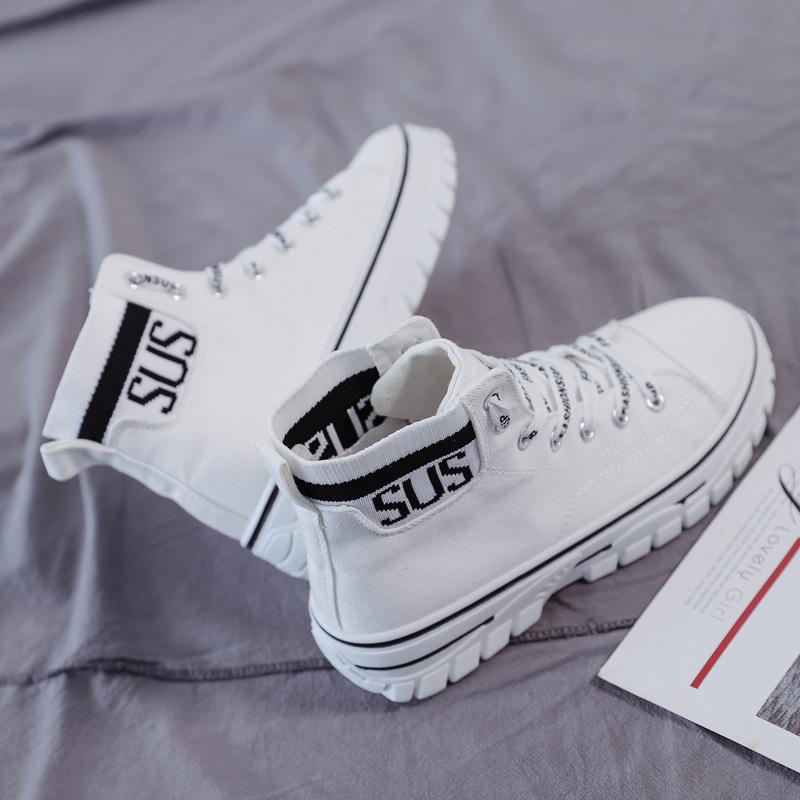 ins high-top canvas shoes spring new student board shoes platform muffin casual shoes 40 білий
ins high-top canvas shoes spring new student board shoes platform muffin casual shoes 40 білий