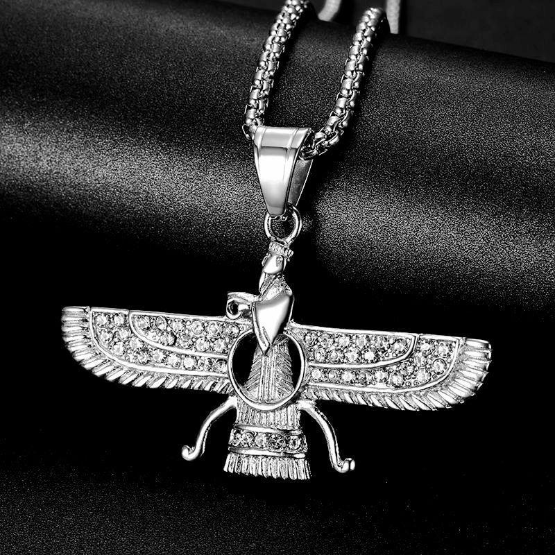 Ahura Mazda Zoroastrian Farvahar Wing Necklace Pendant Stainless Steel Medium Religious Achaemenian Men s Jewelry
Ahura Mazda Zoroastrian Farvahar Wing Necklace Pendant Stainless Steel Medium Religious Achaemenian Men s Jewelry