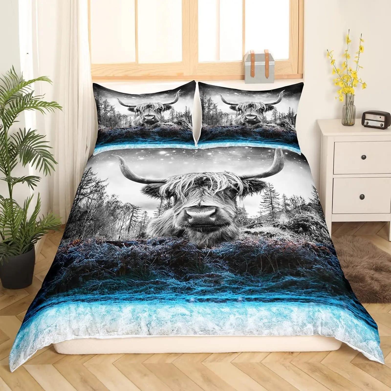 Elegant Soft Twin Quilt Highland Cow Size Cattle Flower Yellow Sunflower Western Funny Animal Polyester Comforter (quilt)-EU Single(135*200cm)3pcs
Elegant Soft Twin Quilt Highland Cow Size Cattle Flower Yellow Sunflower Western Funny Animal Polyester Comforter (quilt)-EU Single(135*200cm)3pcs