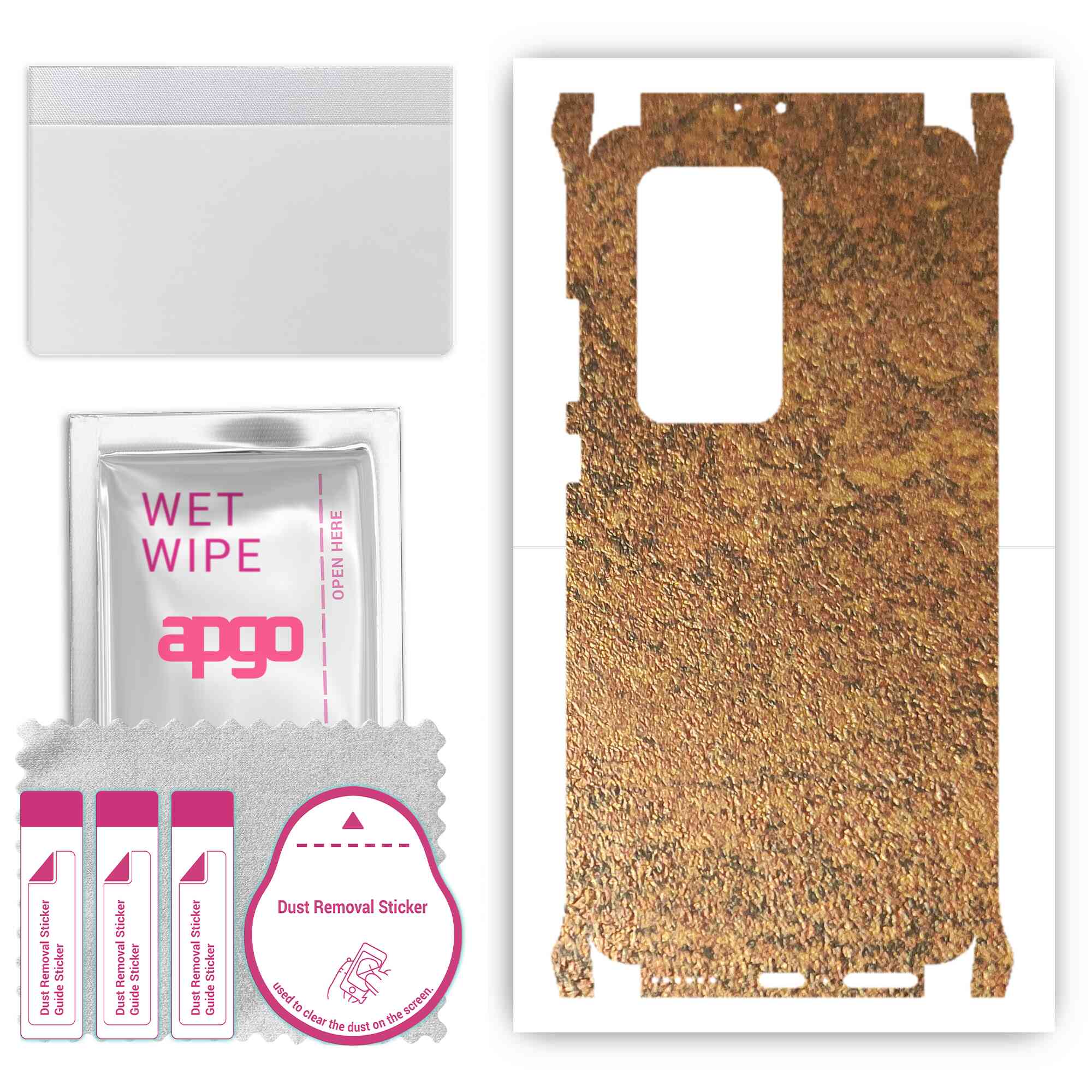 Apgo Protective Skin Sticker for the back+sides compatible with Huawei P40 Pro Plus, Full Wrap Film, Foil, Vinyl - Pattern Rusty Copper
Apgo Protective Skin Sticker for the back+sides compatible with Huawei P40 Pro Plus, Full Wrap Film, Foil, Vinyl - Pattern Rusty Copper