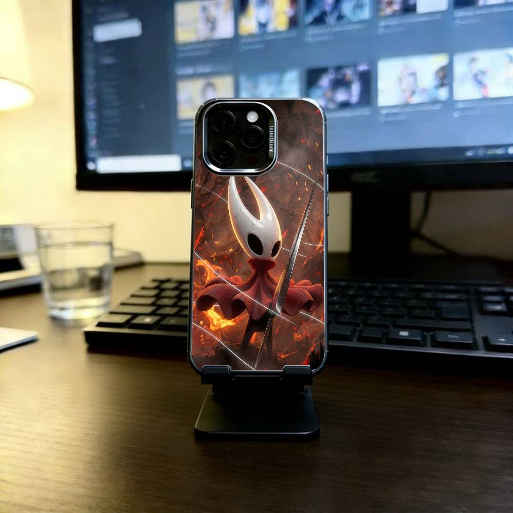 H-Hollow K-Knight Silksong Phone Case For iPhone 17,16,15,14,13,12,11 Plus,Pro Max,XS,Colorful Silver Black Cover iPhone16Se4
H-Hollow K-Knight Silksong Phone Case For iPhone 17,16,15,14,13,12,11 Plus,Pro Max,XS,Colorful Silver Black Cover iPhone16Se4