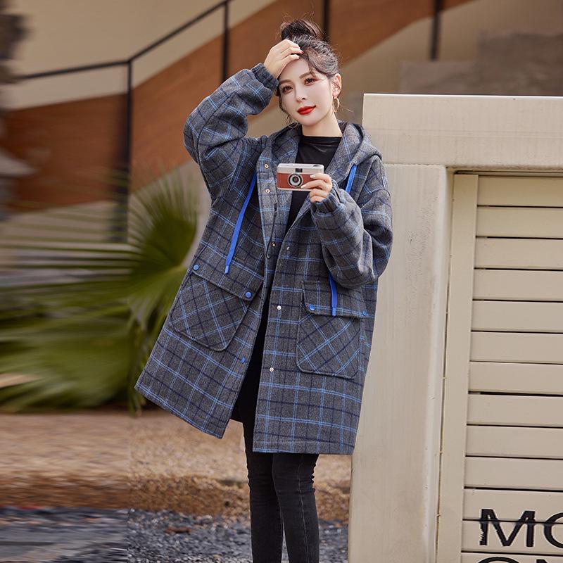 Women s Hooded Plaid Cotton Coat - 2024 Winter Fashion, Warm Woolen Loose Fit Jacket L (115-130 Jin)
Women s Hooded Plaid Cotton Coat - 2024 Winter Fashion, Warm Woolen Loose Fit Jacket L (115-130 Jin)