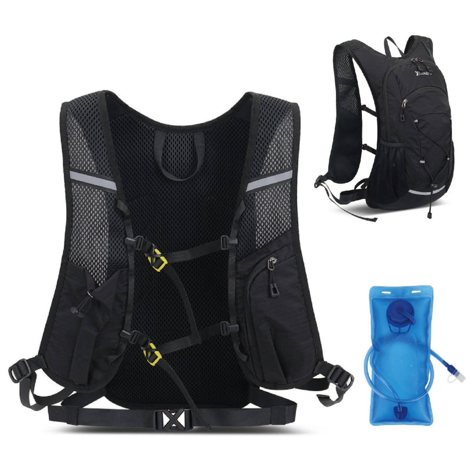YAPJEB Running Backpack Bag Hydration Bag Marathon Cycling Backpack Bicycle Trail Mountain Climbing Jogging Outdoor (01 Black (Bag Only)) (03 Black
YAPJEB Running Backpack Bag Hydration Bag Marathon Cycling Backpack Bicycle Trail Mountain Climbing Jogging Outdoor (01 Black (Bag Only)) (03 Black