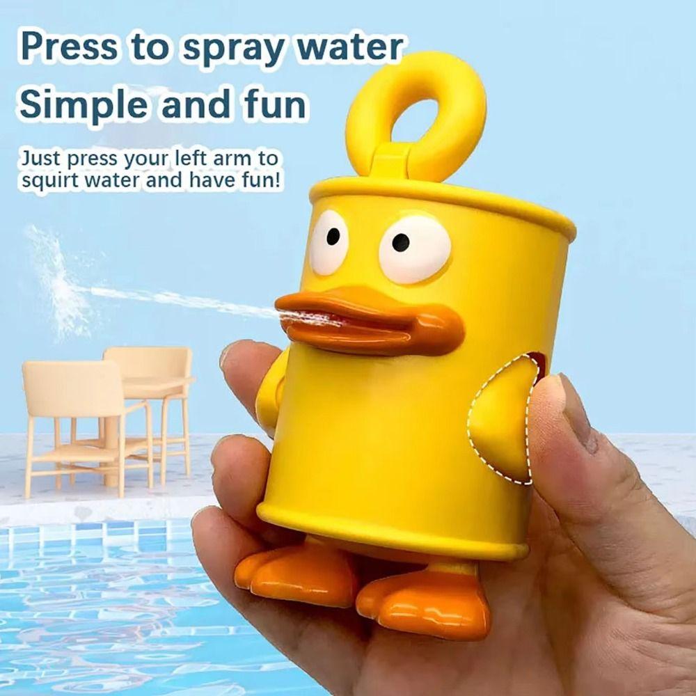 Press Type Water Spray Toy Simulated Pull Ring Water Park Toys Spraying Duck Water Toy Summer жовтий
Press Type Water Spray Toy Simulated Pull Ring Water Park Toys Spraying Duck Water Toy Summer жовтий