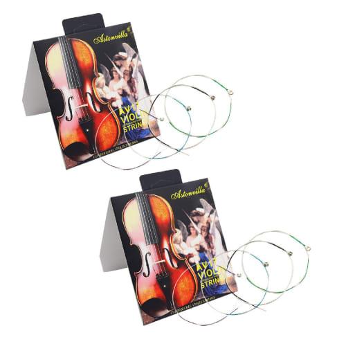 Boono Full Set of Violin Strings for Beginners, Set of 2, E, A, D, G 4/4 Violin Strings, Long-Lasting, Compatible, Replacement Violin Parts
Boono Full Set of Violin Strings for Beginners, Set of 2, E, A, D, G 4/4 Violin Strings, Long-Lasting, Compatible, Replacement Violin Parts