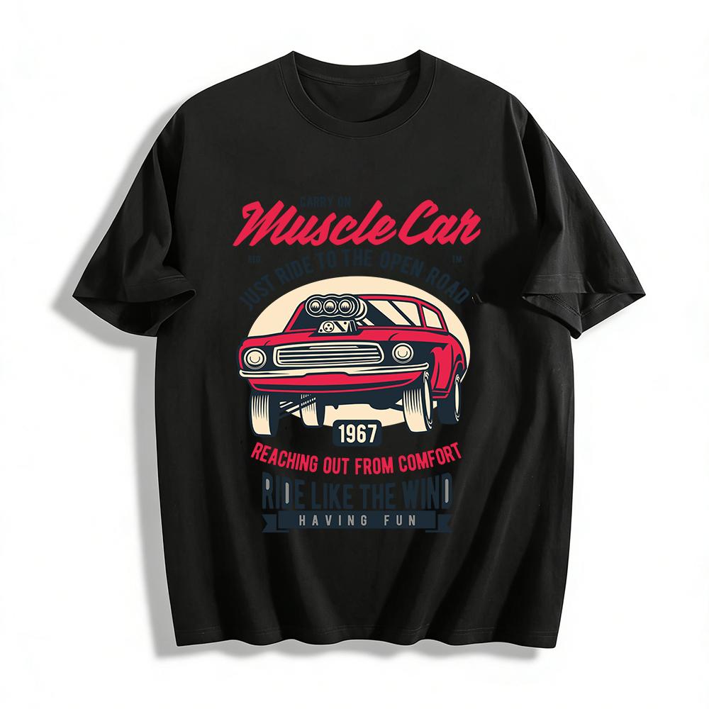 Ride Like The Wind 1967 Muscle Car Retro Graphic Tee Pure cotton T-shirt XXS
Ride Like The Wind 1967 Muscle Car Retro Graphic Tee Pure cotton T-shirt XXS