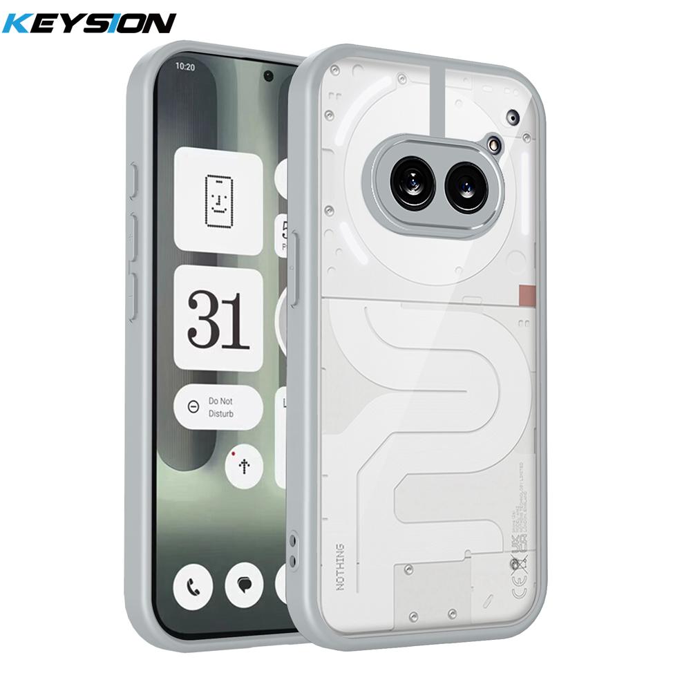KEYSION Transparent Phone Case for Nothing Phone 2A Plus Soft Silicone+PC Clear Shockproof Phone Back Cover for Nothing Phone 2A for Nothing 2A Plus серый
KEYSION Transparent Phone Case for Nothing Phone 2A Plus Soft Silicone+PC Clear Shockproof Phone Back Cover for Nothing Phone 2A for Nothing 2A Plus серый