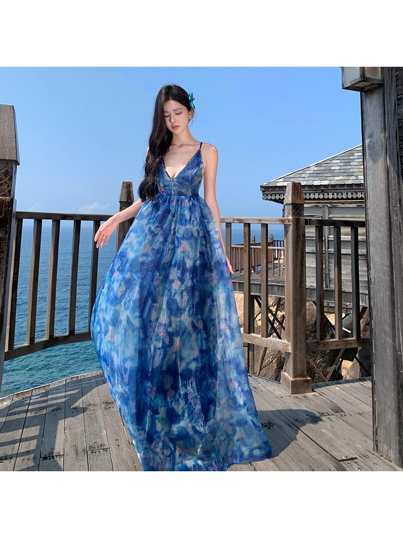 **Spot Pure Desire Women s Floral Camisole Summer Dress - Long, Fairy Seaside Vacation Dress** Small
**Spot Pure Desire Women s Floral Camisole Summer Dress - Long, Fairy Seaside Vacation Dress** Small