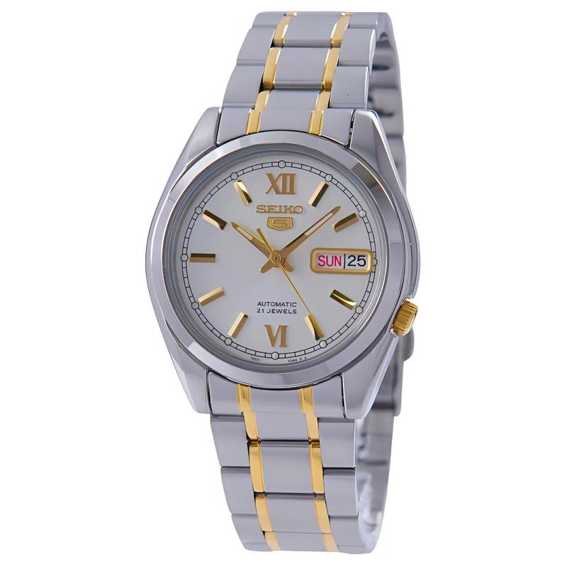 SEIKO Fashionable and Versatile Automatic Steel Strap 37mm Men s Watch White Dial SNKL57K1
SEIKO Fashionable and Versatile Automatic Steel Strap 37mm Men s Watch White Dial SNKL57K1