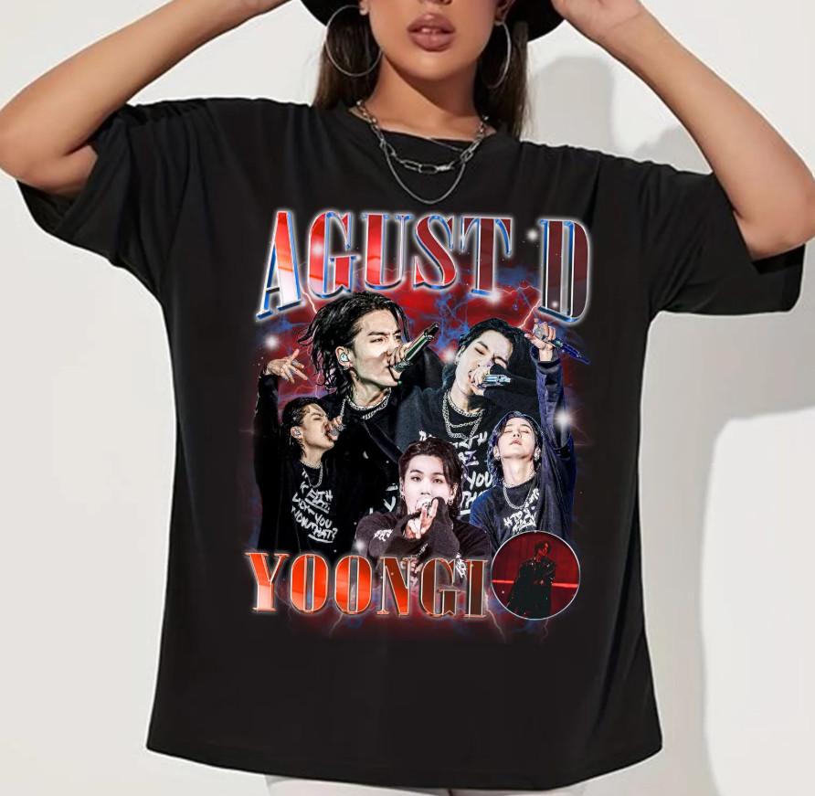 Retro Suga Kpop Tshirt Agust D D Day Tour Tshirt Unisex T-Shirt L
Retro Suga Kpop Tshirt Agust D D Day Tour Tshirt Unisex T-Shirt L