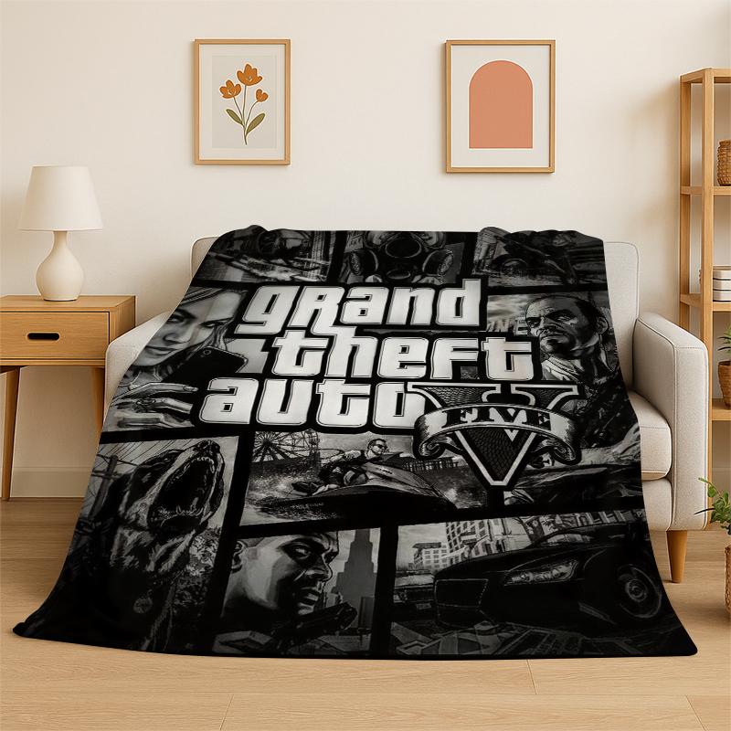 GTA Grand Theft Auto Games Flannel Blanket Soft Warm Throw Blanket for Bedroom Living Room Bed Travel Camping Picnic Kid Gift 75x90cm
GTA Grand Theft Auto Games Flannel Blanket Soft Warm Throw Blanket for Bedroom Living Room Bed Travel Camping Picnic Kid Gift 75x90cm