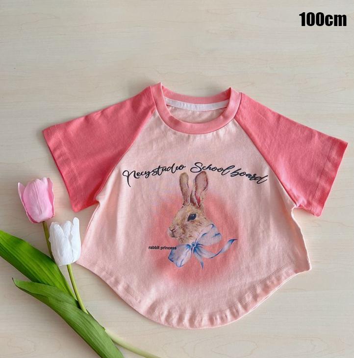 Футболка для девочек с короткими рукавами 2025 года, летняя корейская верхняя одежда с рисунком кролика, модная детская футболка-реглан, универсальный топ 100 розовый
Футболка для девочек с короткими рукавами 2025 года, летняя корейская верхняя одежда с рисунком кролика, модная детская футболка-реглан, универсальный топ 100 розовый