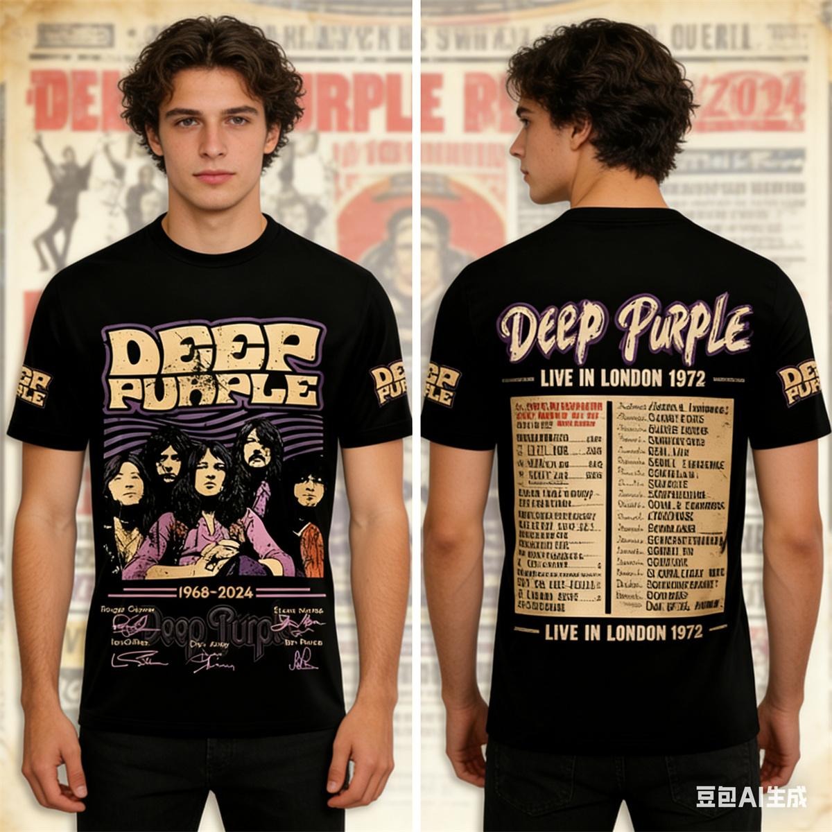 Rock Deep Purple Band 3D Print T-shirt Men Women Fashion Casual Short Sleeve Tshirt Hip Hop Tops Tees Mens Clothing XL
Rock Deep Purple Band 3D Print T-shirt Men Women Fashion Casual Short Sleeve Tshirt Hip Hop Tops Tees Mens Clothing XL