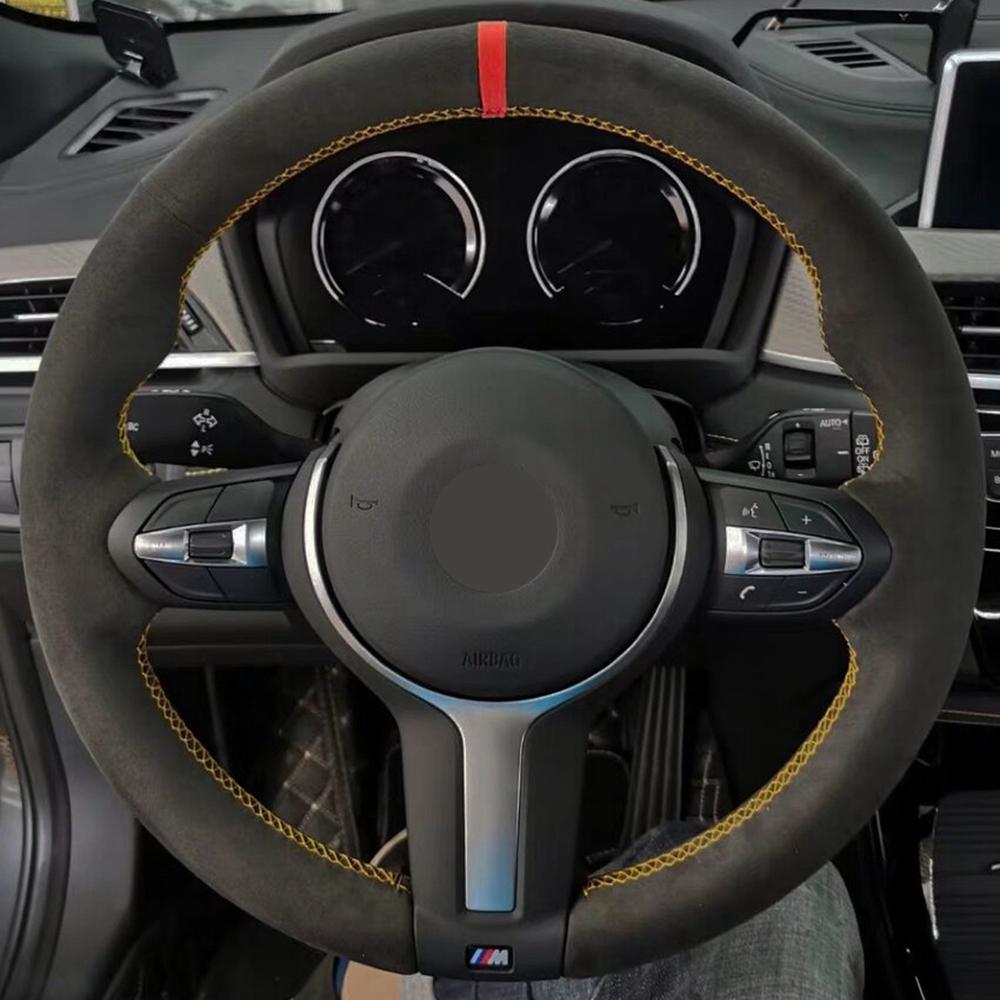 Сшитый вручную черный замшевый чехол на руль автомобиля для BMW M Sport F30 F31 F34 X1 F07 F10 F11 X2 F25 F32 F33 F36 F39 X3
Сшитый вручную черный замшевый чехол на руль автомобиля для BMW M Sport F30 F31 F34 X1 F07 F10 F11 X2 F25 F32 F33 F36 F39 X3
