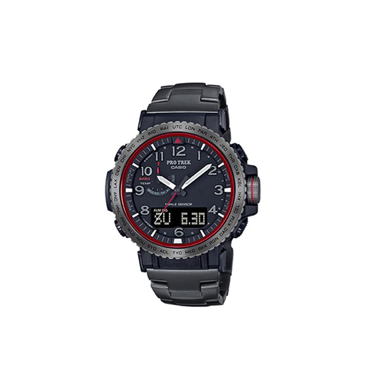 Casio PRO TREK Series - Disc dual display, flame waterfall design, outdoor mountaineering solar powered smart watch, quartz movement, PRW-50YT-1PR чёрный
Casio PRO TREK Series - Disc dual display, flame waterfall design, outdoor mountaineering solar powered smart watch, quartz movement, PRW-50YT-1PR чёрный