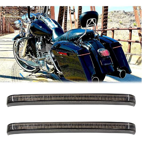 JMTBNO Motorcycle Saddlebag Tail Lights LED Rear Sequential Running Brake Light with Turn Signals Compatible with 2014-2023 Harley Touring Road King Smoke Lens
JMTBNO Motorcycle Saddlebag Tail Lights LED Rear Sequential Running Brake Light with Turn Signals Compatible with 2014-2023 Harley Touring Road King Smoke Lens