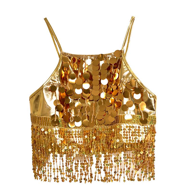 Топ-халтер з паєтками 2025 для жінок: Європейський та американський нічний клубний костюм з китицями, для сценічних виступів та танцю живота One Size золотий
Топ-халтер з паєтками 2025 для жінок: Європейський та американський нічний клубний костюм з китицями, для сценічних виступів та танцю живота One Size золотий