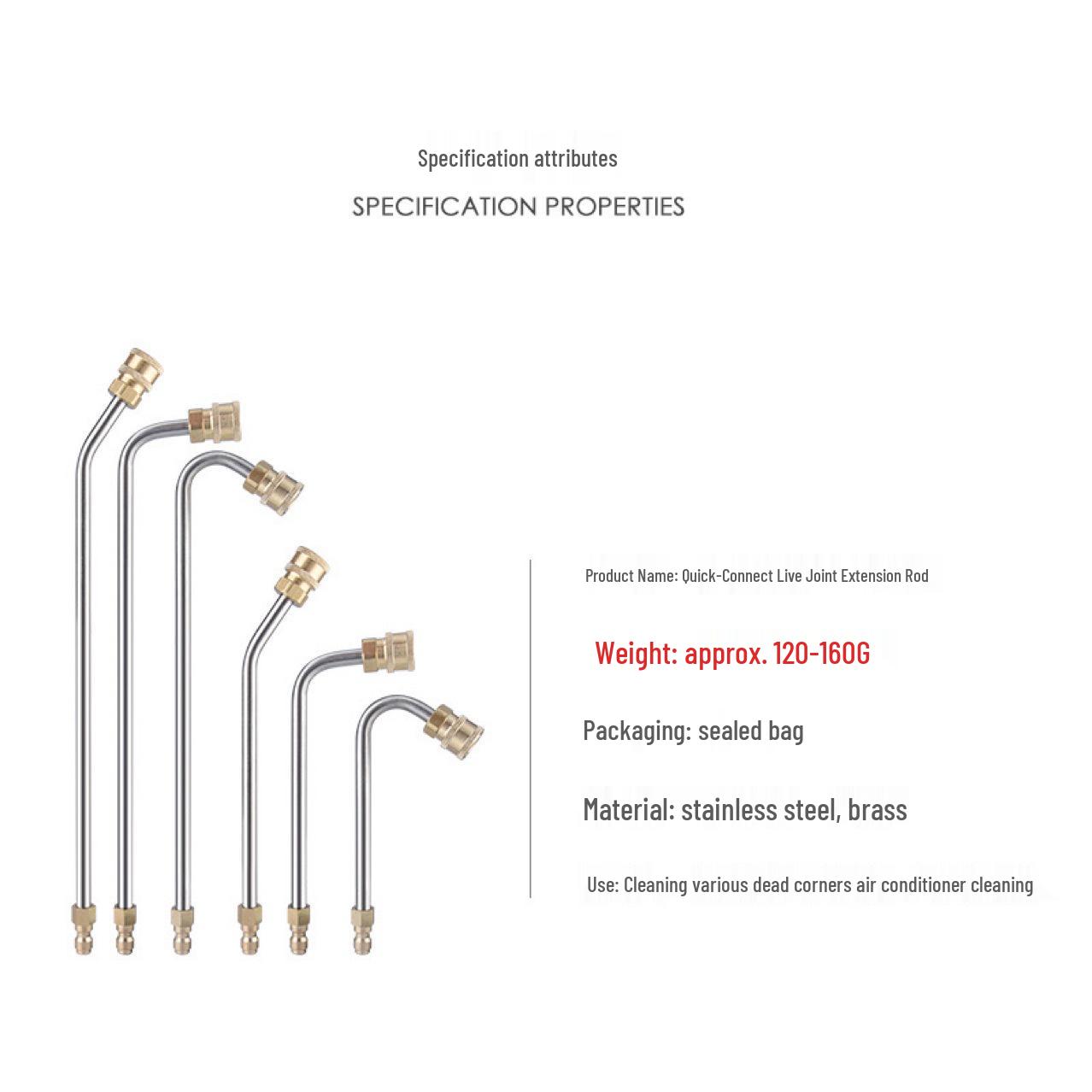 High-Pressure 90° Elbow Car Wash Spray Gun with 1/4 Quick Connect and Extended Curved Rod 15cm Quick Connect Elbow J-Type
High-Pressure 90° Elbow Car Wash Spray Gun with 1/4 Quick Connect and Extended Curved Rod 15cm Quick Connect Elbow J-Type