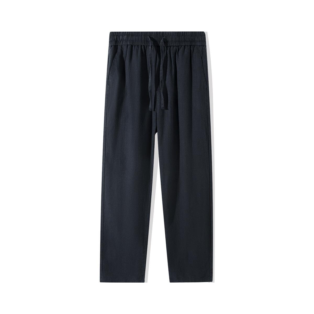 Linen Pants Dark Gray Cotton and Linen Pants Loose Straight-leg Pants Summer Thin Trousers Men s Casual Pants S чорний
Linen Pants Dark Gray Cotton and Linen Pants Loose Straight-leg Pants Summer Thin Trousers Men s Casual Pants S чорний