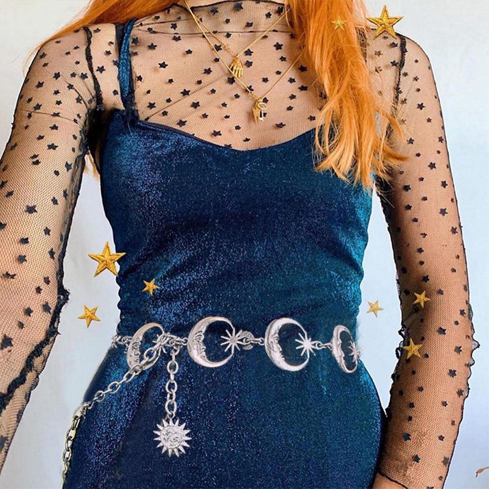 Pendant Gothic Girdles Moon Sun Waist Chain Metal Belts Fashion Jewelry Jeans Pants Accessories серебряный
Pendant Gothic Girdles Moon Sun Waist Chain Metal Belts Fashion Jewelry Jeans Pants Accessories серебряный