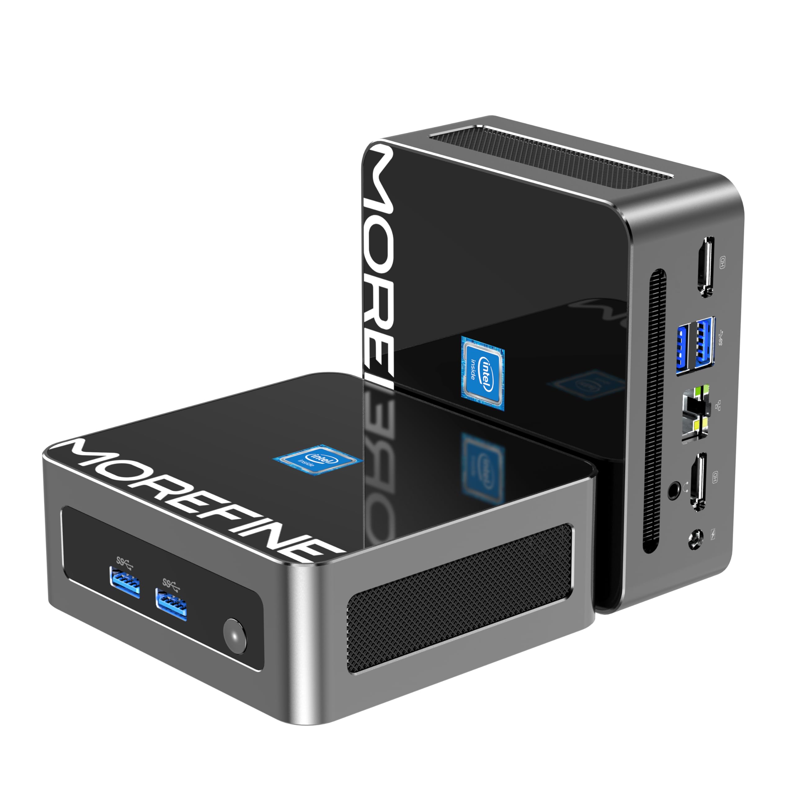 MOREFINE Mini PC N150 8GB DDR4 256GB SSD mini pc Intel Twin compact pc windows11 Pro dual screen 4K RJ45 for mini pc Lake-N150, output,
MOREFINE Mini PC N150 8GB DDR4 256GB SSD mini pc Intel Twin compact pc windows11 Pro dual screen 4K RJ45 for mini pc Lake-N150, output,