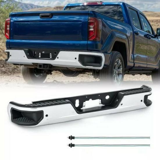 Compatible Rear Bumpers for 19-24 Silverado/GMC Sierra 1500 2500 3500 GM1103217 Black Coating Single Exhaust with Hole
Compatible Rear Bumpers for 19-24 Silverado/GMC Sierra 1500 2500 3500 GM1103217 Black Coating Single Exhaust with Hole