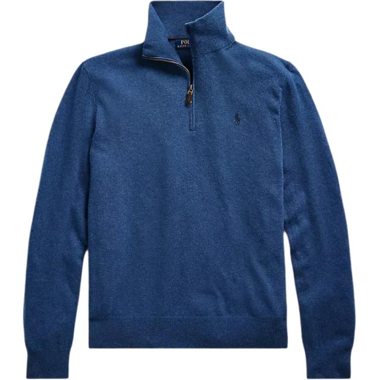 Polo Ralph Lauren FW23 Solid Color Small Pony Embroidered Zip High Neck Long Sleeve Sweater Men sweater Blue MNPOSWE16820132-400 L
Polo Ralph Lauren FW23 Solid Color Small Pony Embroidered Zip High Neck Long Sleeve Sweater Men sweater Blue MNPOSWE16820132-400 L