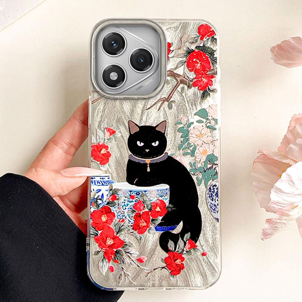 Luxury Black Cat Flower Phone Cases Phone Case for Honor 400 200 Pro Magic 7 5 Lite X9a X9c X8a X8b Shell Silicone Back Cover Honor 200 білий
Luxury Black Cat Flower Phone Cases Phone Case for Honor 400 200 Pro Magic 7 5 Lite X9a X9c X8a X8b Shell Silicone Back Cover Honor 200 білий