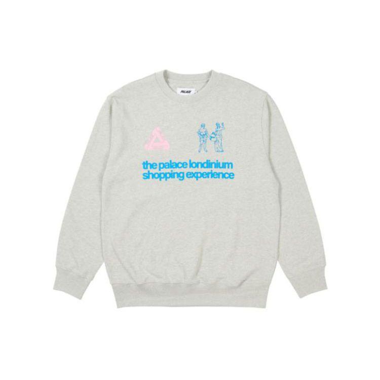 Palace Ss22 Shopping Experience Crew Graphic Geometric Pattern Long Sleeve Hoody Men sweatshirt Gray PAL-SS22-341 L
Palace Ss22 Shopping Experience Crew Graphic Geometric Pattern Long Sleeve Hoody Men sweatshirt Gray PAL-SS22-341 L