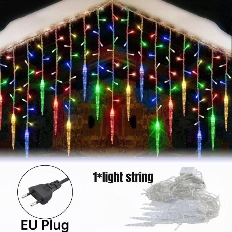 96 светодиодная гирлянда-сосулька Рождественское украшение Патио Великобритания ЕС вилка 8 режимов мигания Дом Colorful EU
96 светодиодная гирлянда-сосулька Рождественское украшение Патио Великобритания ЕС вилка 8 режимов мигания Дом Colorful EU