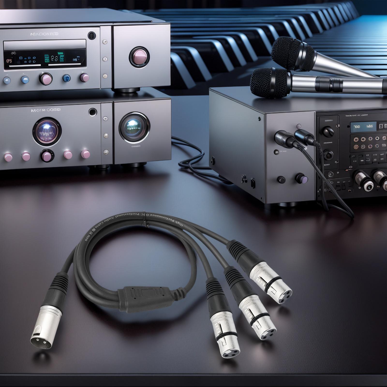 3Pin Y Splitter Cable Foil+Braided Shielded Microphone Cable Wear Resist Balanced XLR Mic Cord for Mixer Microphone Amplifier CHINA
3Pin Y Splitter Cable Foil+Braided Shielded Microphone Cable Wear Resist Balanced XLR Mic Cord for Mixer Microphone Amplifier CHINA
