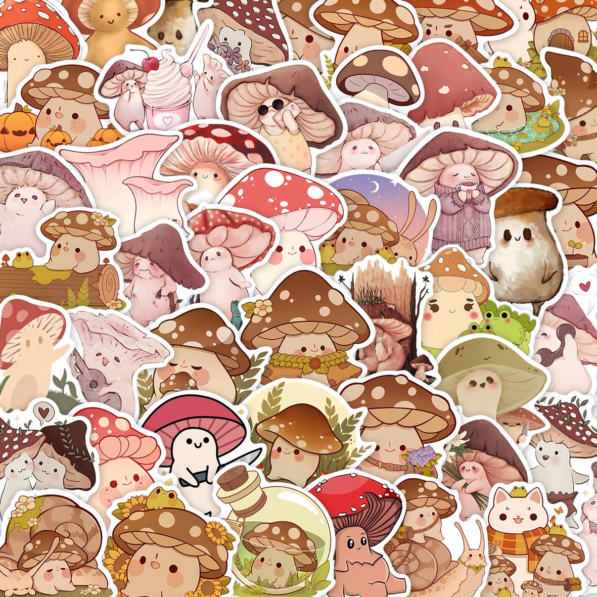 50PCS Cute Mushroom Stickers: Waterproof DIY Decals for Notebooks & Luggage
50PCS Cute Mushroom Stickers: Waterproof DIY Decals for Notebooks & Luggage