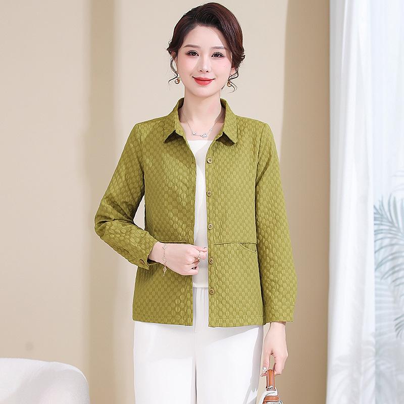 Women s Casual Chic Lightweight Jacket - Spring/Autumn 2026, Loose-Fit Solid Color, Middle-Aged Mother Style. 4XL (135-145 jin) зелений
Women s Casual Chic Lightweight Jacket - Spring/Autumn 2026, Loose-Fit Solid Color, Middle-Aged Mother Style. 4XL (135-145 jin) зелений