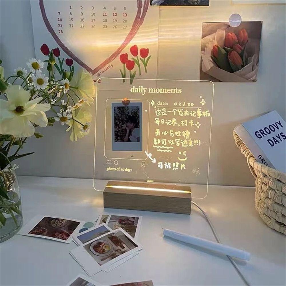 Rewritable Photo Daily Moments With Pen USB Acrylic Board Memo Board Message Board Note Board blank
Rewritable Photo Daily Moments With Pen USB Acrylic Board Memo Board Message Board Note Board blank
