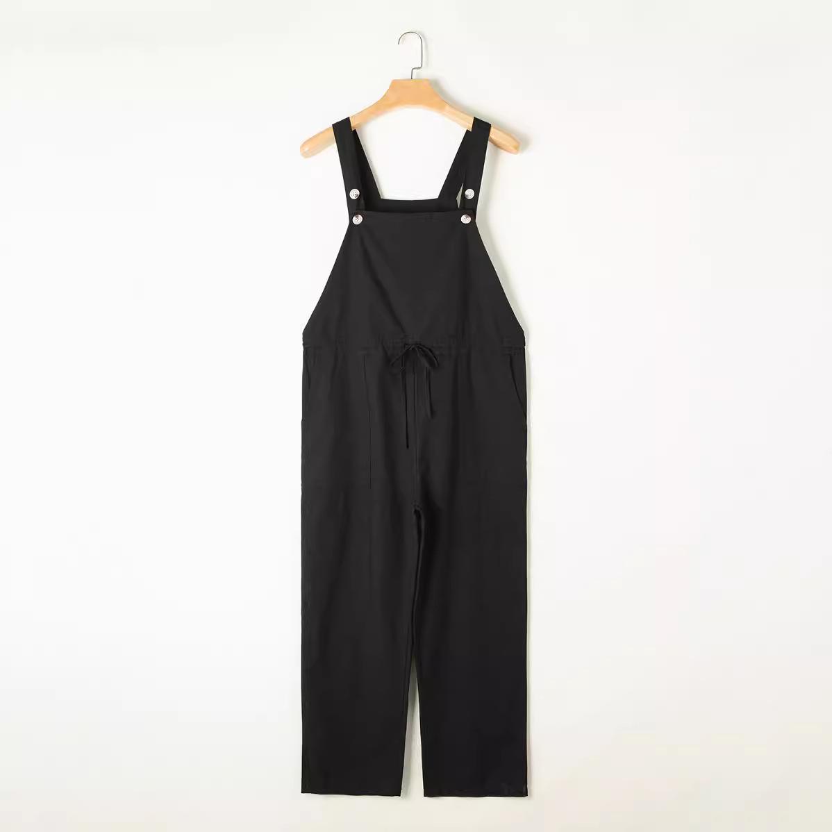 Женский комбинезон без рукавов свободного кроя с карманами S чёрный
Женский комбинезон без рукавов свободного кроя с карманами S чёрный