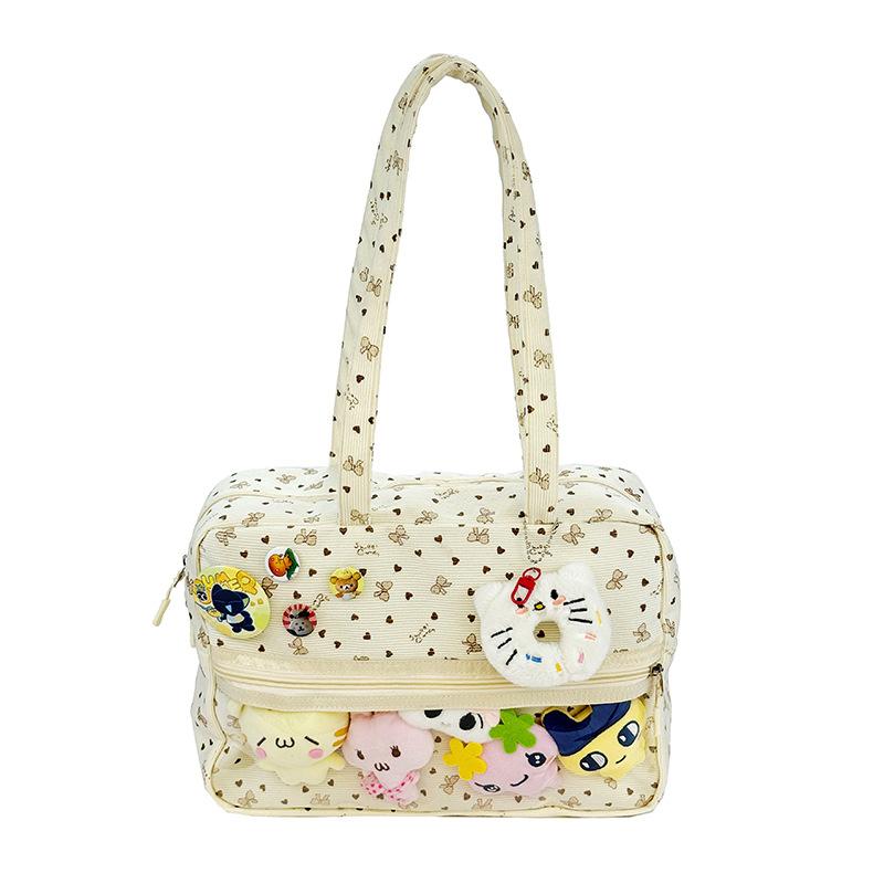 Fashi Anime Top Handle Bag Cute Polka Dot Canvas Shoulder Bag Large Capacity Tote Comfortable and Versatile Texture Ita Bag
Fashi Anime Top Handle Bag Cute Polka Dot Canvas Shoulder Bag Large Capacity Tote Comfortable and Versatile Texture Ita Bag