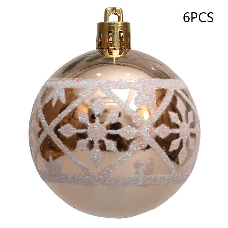 6Pcs 6cm Electroplated Plastic Ball Christmas Tree Decor Snowflake Pattern Round Ball Festival Hanging Ornament D
6Pcs 6cm Electroplated Plastic Ball Christmas Tree Decor Snowflake Pattern Round Ball Festival Hanging Ornament D