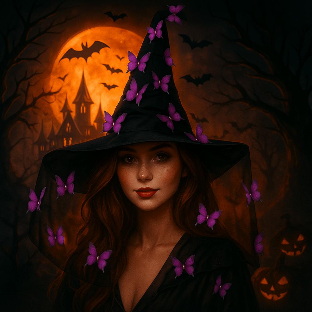Colorful Halloween Witch Hat Funny Halloween Cap with Veil Butterfly Wizard Cap Children помаранчевий
Colorful Halloween Witch Hat Funny Halloween Cap with Veil Butterfly Wizard Cap Children помаранчевий