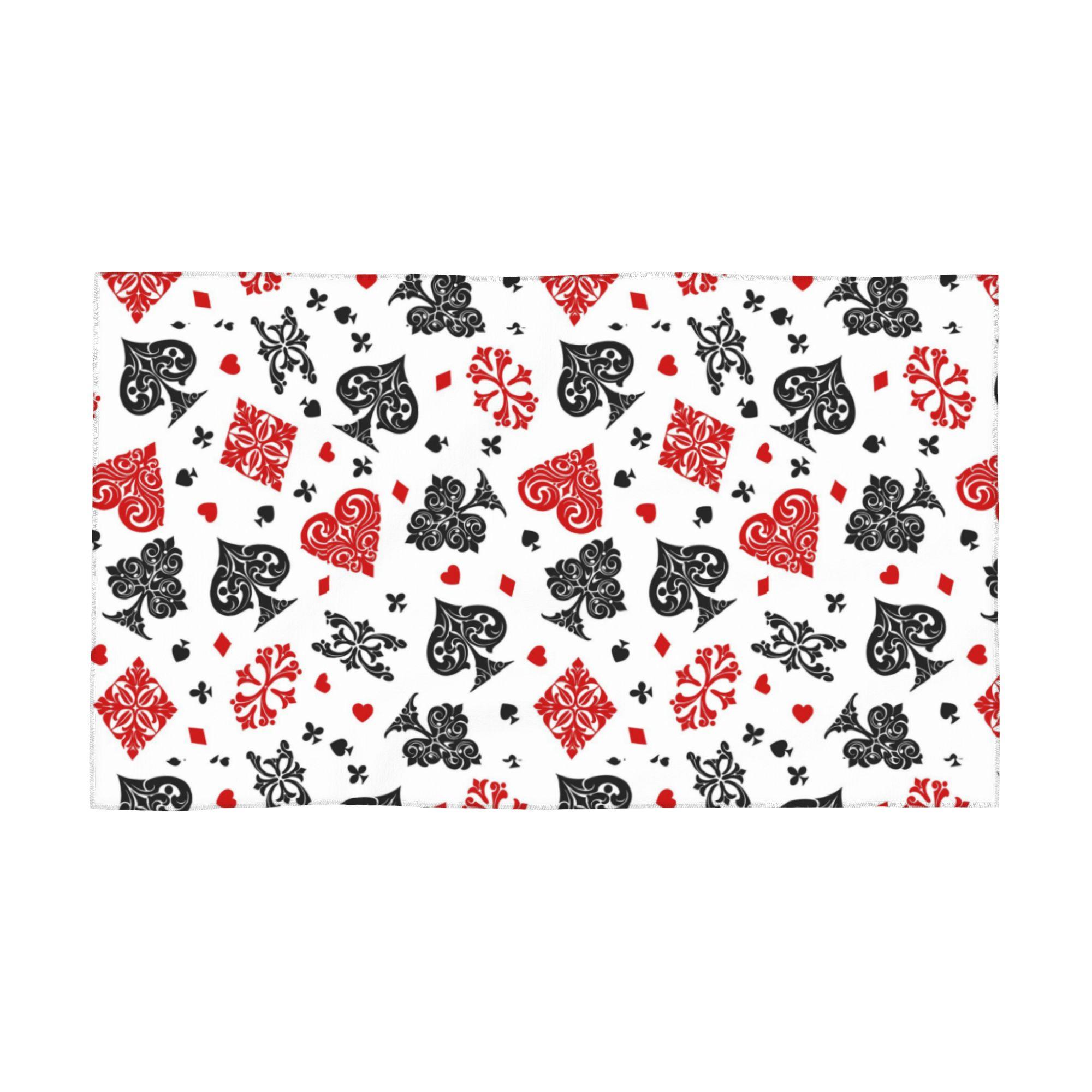 Casino Playing Card Symbols Diamond Heart Spade Clubs Soft Face Towel Quick Dry Pool Bath Cotton Towels Absorbent W30*H60(CM)
Casino Playing Card Symbols Diamond Heart Spade Clubs Soft Face Towel Quick Dry Pool Bath Cotton Towels Absorbent W30*H60(CM)