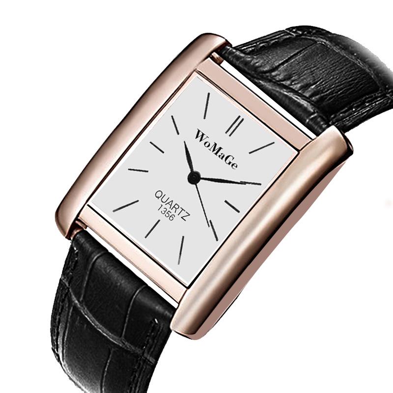 WoMaGe Simple Fashion Rectangle Men s Watch Luxury Metal Case Quartz Watch for Men Casual Leather Strap Male Clock reloj hombre чорний білий колір
WoMaGe Simple Fashion Rectangle Men s Watch Luxury Metal Case Quartz Watch for Men Casual Leather Strap Male Clock reloj hombre чорний білий колір
