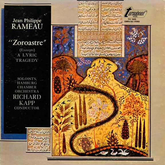 LP Record JEANPHILIPPE RAMEAU HAMBURGER KA Zoroastre Excerpts A Lyric Trag TVS34435 Turnabout 1971 US Classical Used
LP Record JEANPHILIPPE RAMEAU HAMBURGER KA Zoroastre Excerpts A Lyric Trag TVS34435 Turnabout 1971 US Classical Used